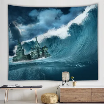 

Fabric Valance Tapestry Wall Hanging Beautiful surf beach Bedroom Living Room Blanket Yoga Beach Towel Tablecloth