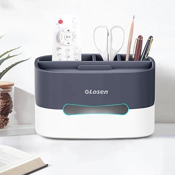 

Desktop Storage Box Multifunctional Tissue Box Storage Box for Phone Tissue Glasses Pen 5 Colors Fashion Modern Home