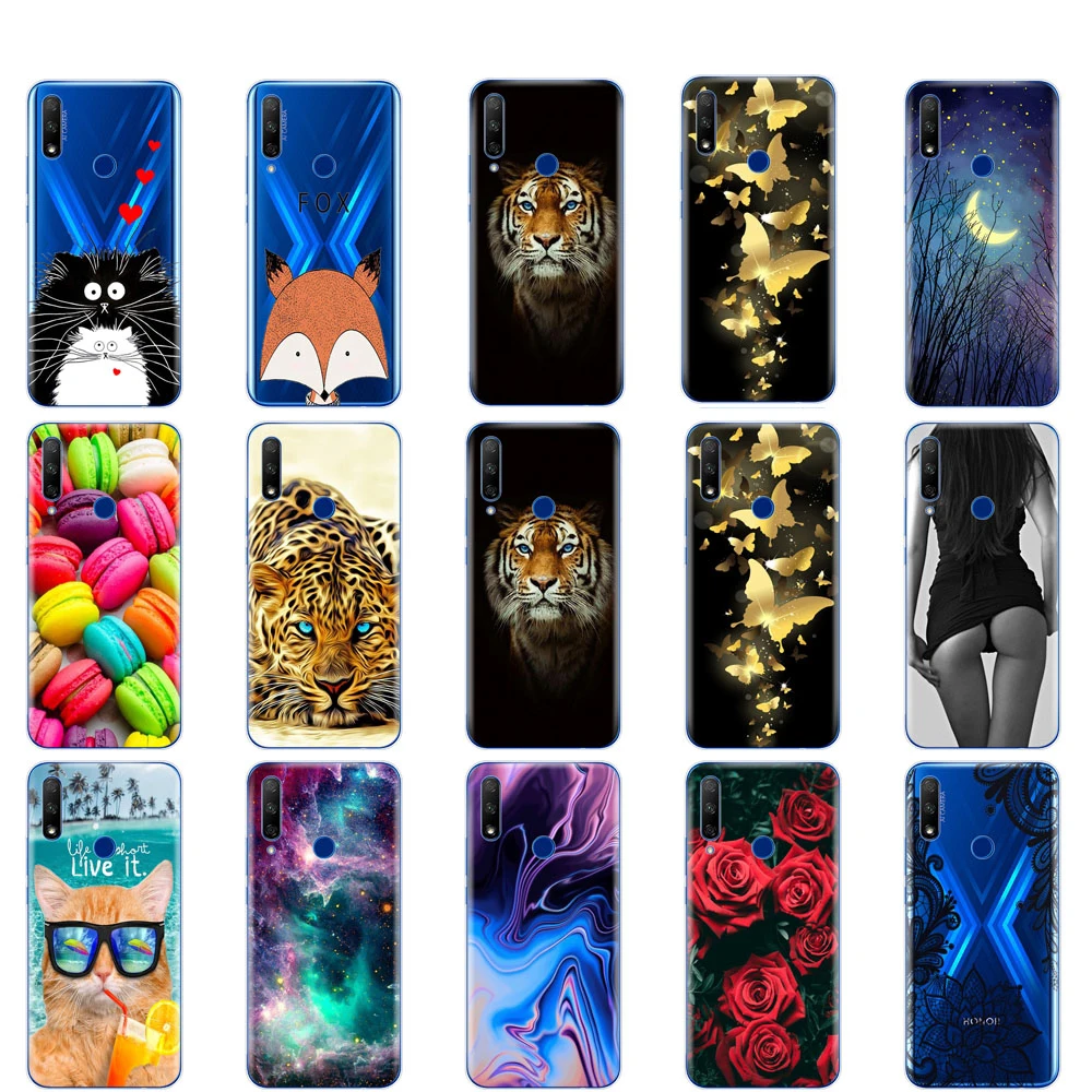 Чехол для Honor 9X Global Premium силиконовый мягкий чехол из ТПУ телефона Huawei 9X|Бамперы| |