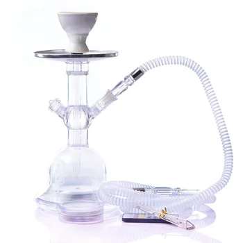 

Hookah Acrylic Hookah Set with LED Light Shisha Ceramic Bowl Hose Charcoal Tweezers Chicha Narghile Accessories Birthday Gif