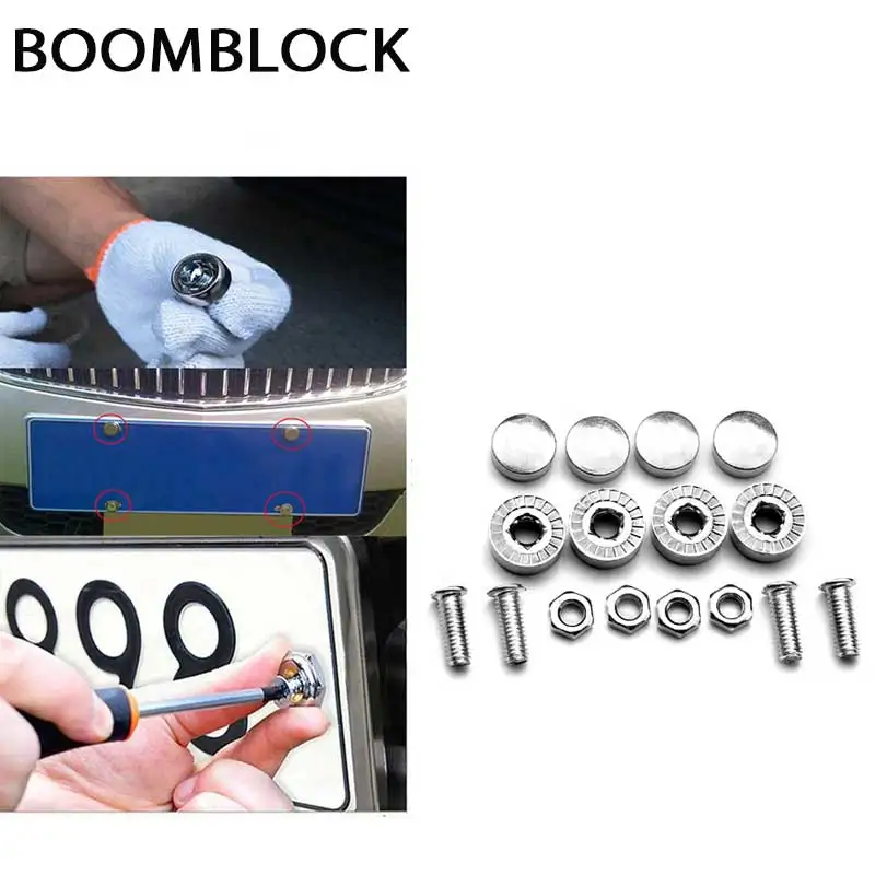 BOOMBLOCK 16 шт./компл. крышка автомобильного номерного знака для BMW e90 e60 e39 e46 f10 F30 VW Golf 7