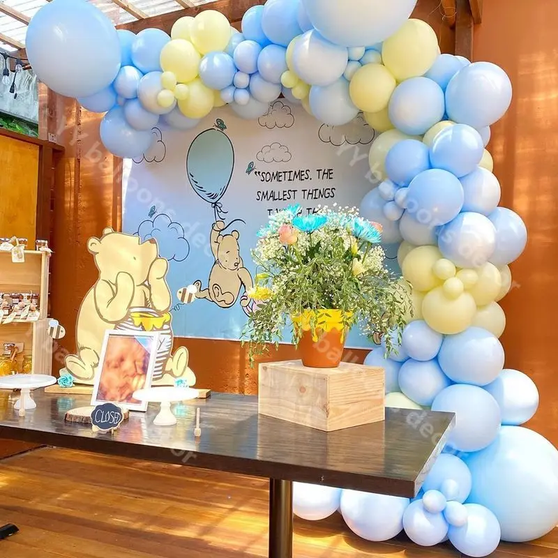 Global DIY Pastel Macaron Recommended Blue Garland Arc Balloon Super beauty product restock quality top Globos Yellow