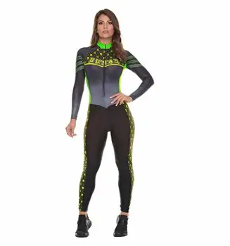 

Women Team Triathlon Clothing Long Cycling Clothes Riding Racing Suit Bike Skinsuit Jumpsuit Ride Bicycle Set Kit Ropa Ciclismo