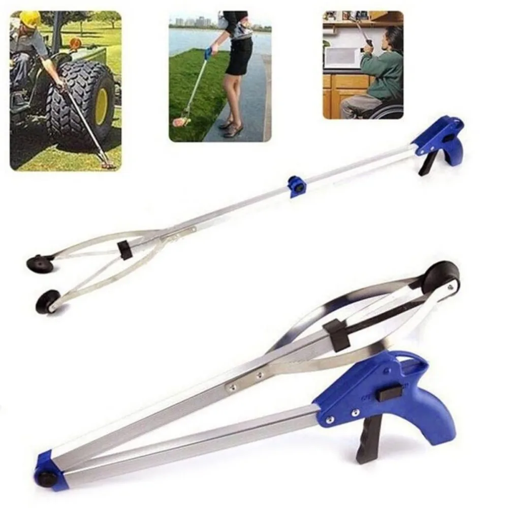 

Anti-Slip Handle Muti-Purpose Folding Aluminum Alloy Grabber Pick Up Tool Reacher Extend Easy Reaching Trash Stick Cleaning Tool