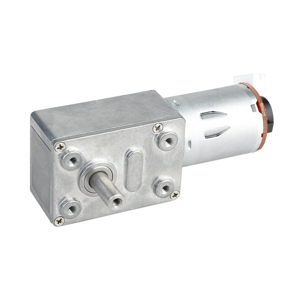 GM4632-370 DC 24V 80RPM High Torque Turbo Encoder Motor Worm Geared Motor Reducer Motor Reversible High Torque Turbo Geared