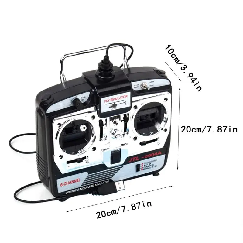 6CH RC симулятор полета JTL-0904A поддержка реального RF7 G7 Феникс 5,0 XTR Дрон режим