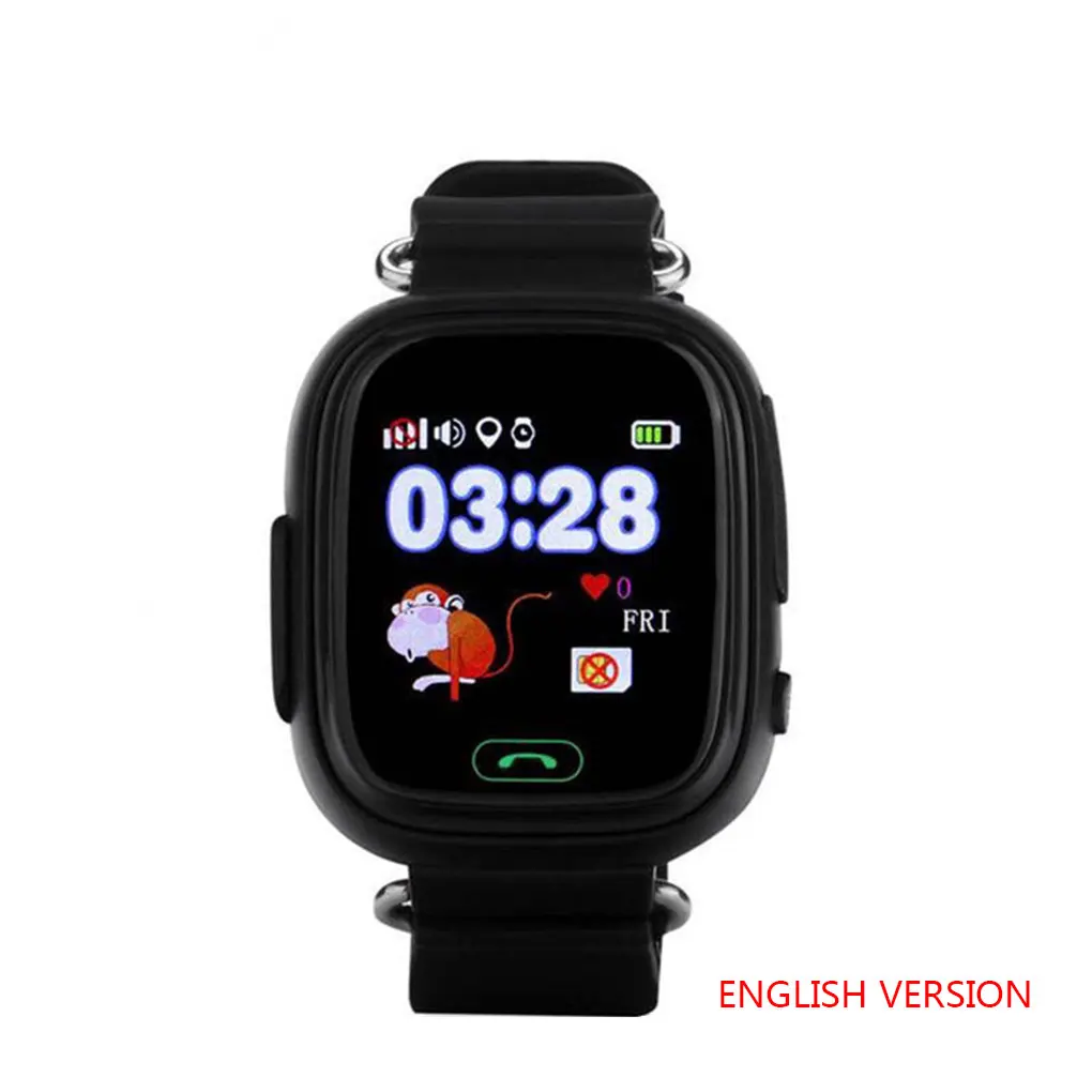 Q90 gps Wi-Fi сенсорный экран gps детские анти-потери наручные часы SOS определение местоположения устройства трекер умные часы английская/Русская версия