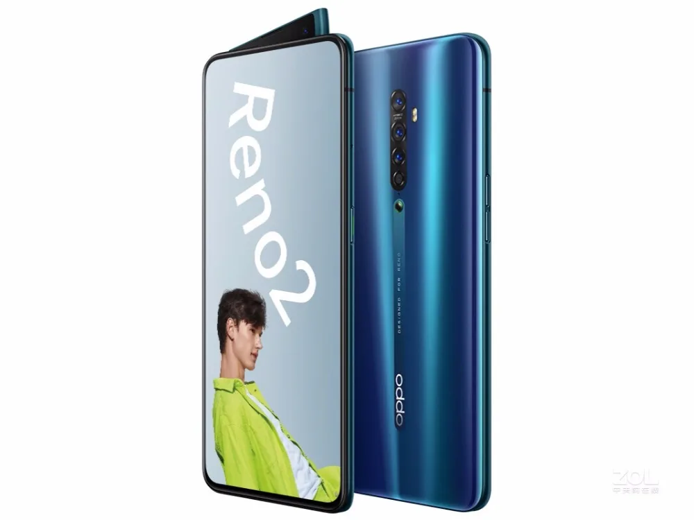 DHL Быстрая Oppo Reno 2 20x zoom сотовый телефон Snapdragon 730 6," 2400X1080 8 ГБ ОЗУ 3,0 Гб ПЗУ МП 5 камер VOOC