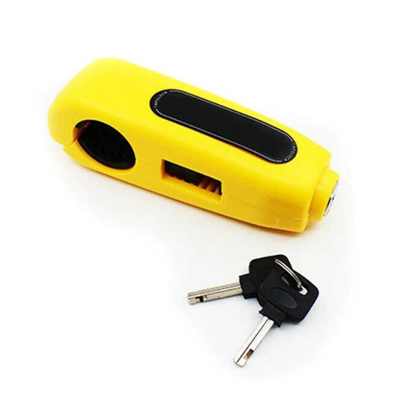 Мотоциклетный замок безопасности скутер руль безопасности тормозные замки PAK55 - Цвет: yellow