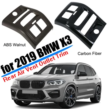 

Accessories Fit for 2018 2019 2020 BMW X3 G01 Rear Air Conditioner Vent Outlet Cover Trim ABS Plastic Carbon Fiber Car Styling