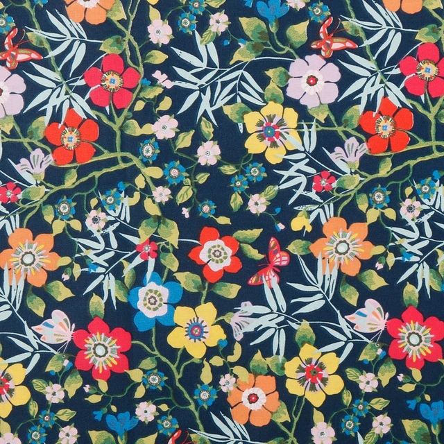 Floral Series Printed Twill Fabrics Cloth For DIY Sewing Baby&Child Quilting Bedsheet Clothes Skirt Textile Material Half Meter B 1 piece