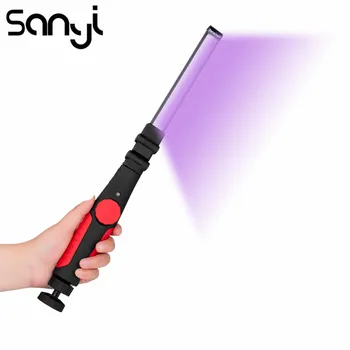 

Foldable LED UV Sterilizer Lamp UV Lantern Built-in Chargeable Battery UV Work Lamp 360° Rotate Magnetic COB Flashlight Torch