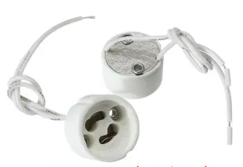 

Wholesale Quality GU10 Ceramic Lamp Holder Sockets with 10CM Wire Cables Lighting Accessories Lamp Spare Parts