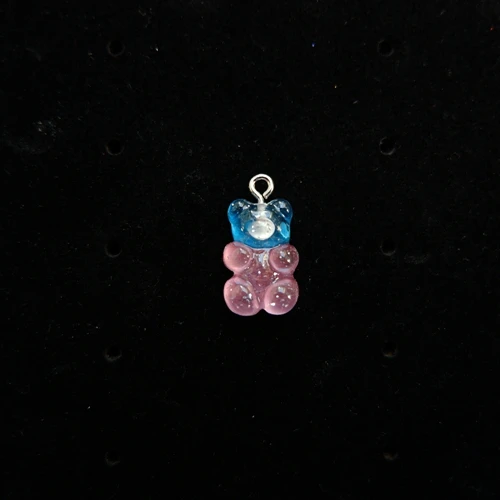 9 TBAEW Gummy bear, подвески, плоская задняя смола, кабошон для DIY, ожерелье, серьги, брелок, аксессуары для изготовления ювелирных изделий - Окраска металла: 9