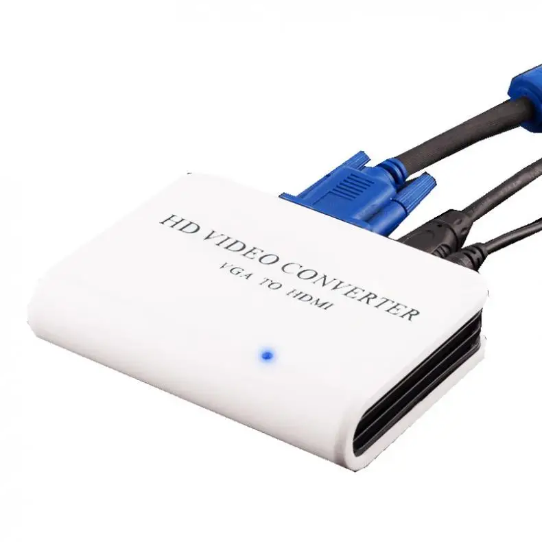 1080P Аудио VGA к HDMI HD HDTV видео конвертер коробка адаптер для ПК ноутбук DVD