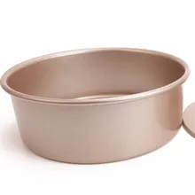 8 дюймов антипригарный пирог плесень средство для выпечки торта Сковорода Из Углеродистой Стали в комплекте формы для выпечки шампанское золото для сладкого магазина бытовой