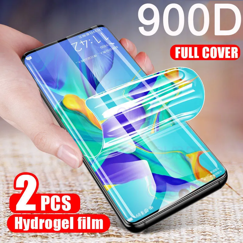 2 шт. 900D Защита экрана для Huawei P20 Lite P30 Pro мягкая Гидрогелевая пленка Mate 10 20 30 P Smart 2019