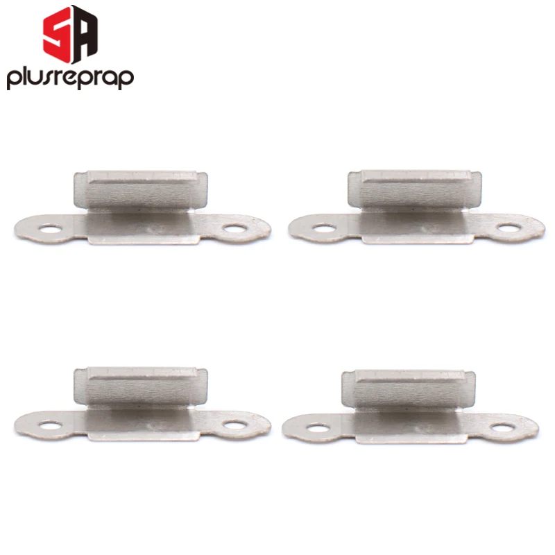 4PCS Steel Heated Bed Clip UM2 or Ender 3 Heatbed Clamp for 3D Printer Build Platform Glass Retainer