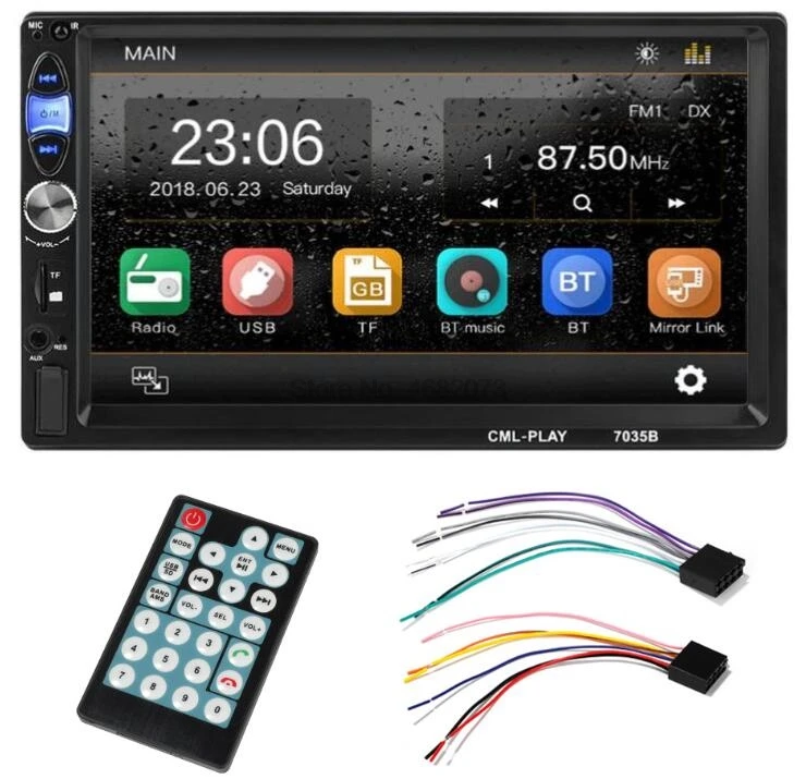 by DHL or Fedex 20pcs 2din Touch Screen 