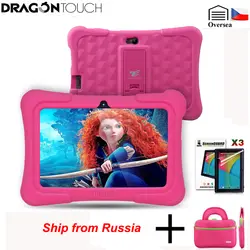 Dragon Touch Y88X Plus kids tablet US Plug для детей четырехъядерный Android 5,1 + сумка для планшета + протектор экрана Подарки для ребенка