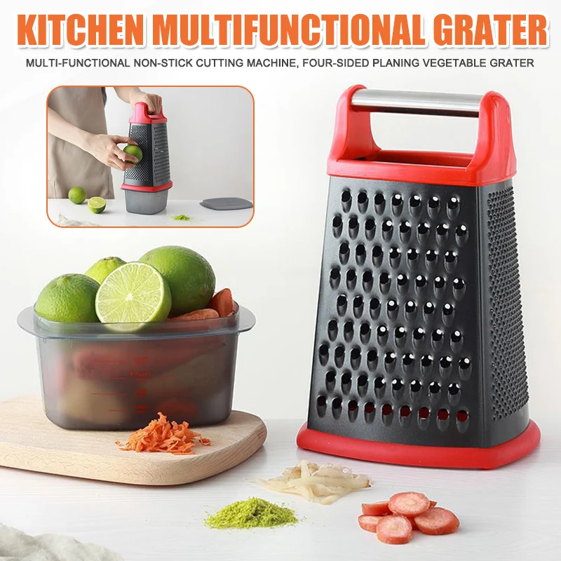 

Kitchen Supplies Multi-function Non-stick Chopper 4 Sides Vegetable Grater Design Stainless Steel K888