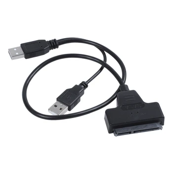

HOT-USB2.0 To SATA Adapter Cable 48cm For 2.5 inch External SSD HDD