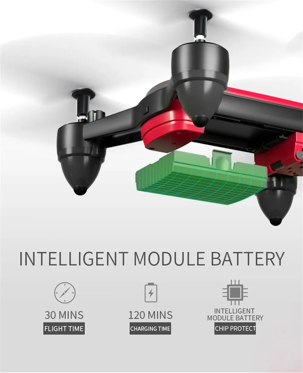 Дрон SHRC H7 5G селфи wifi FPV gps с 4K HD камерой складной RC Квадрокоптер