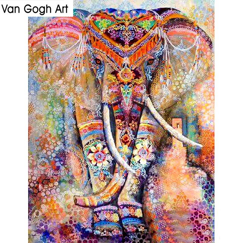 

5D DIY Diamond Painting Full Square/Round Drill "Color elephant" Embroidery Cross Stitch gift Home Decor Gift
