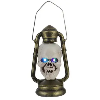 

Halloween Portable Skull Night Lamp Horror Handheld Lantern Decorative Light