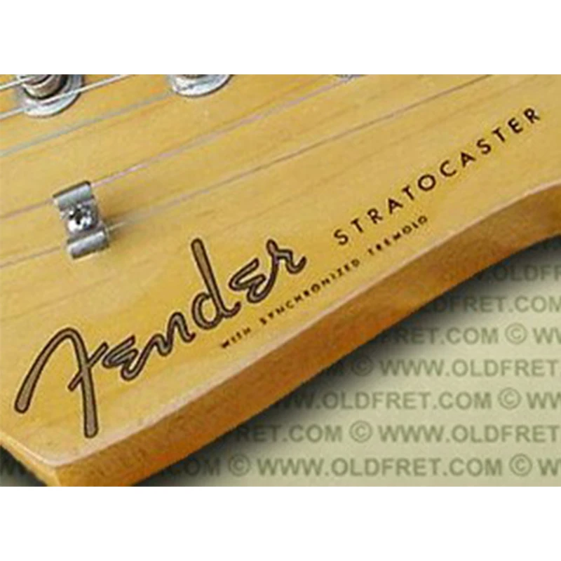 Fender ST guitar head logo water transfer sticker |