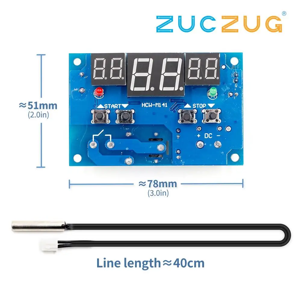 

DC 9V-15V XH-W1401 Intelligent Digital Thermostat Module Temperature Control