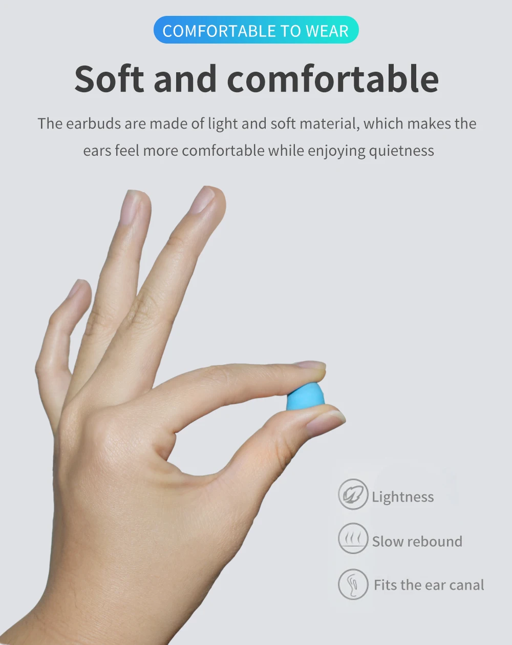 5pairs Box-packed PU Sponge Earplugs Ear Protection Noise Reduction Sound Insulation Sleep Noise Reduction - Famidy.com