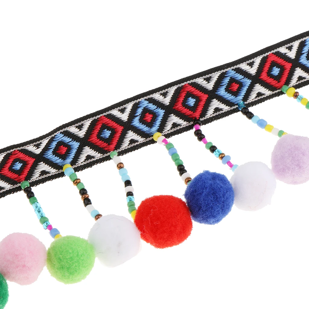 1 Yard Pompom Ball For Necklace Earring Bracelet Scrapbooking Artisan DIY
