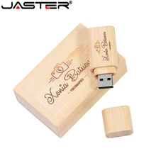 JASTER клен персональный логотип usb флеш-накопитель розовое дерево usb 2,0 4 ГБ 8 ГБ 16 ГБ 32 ГБ 64 ГБ фотография подарок Walunt wood