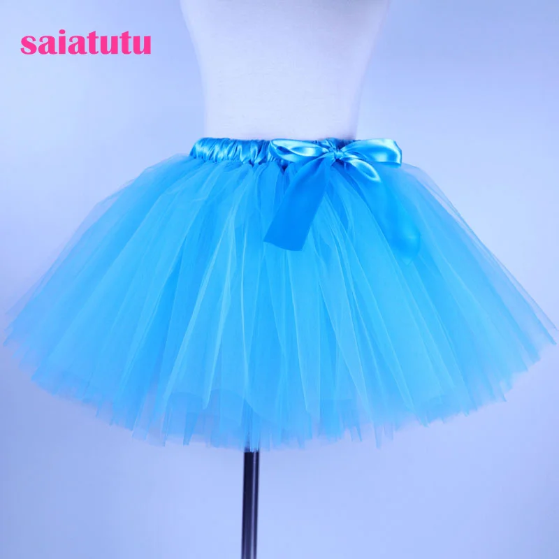 

new year christmas blue tulle toddler children baby costume ball gown party dance wedding short pettiskirt tutu girl kids skirt