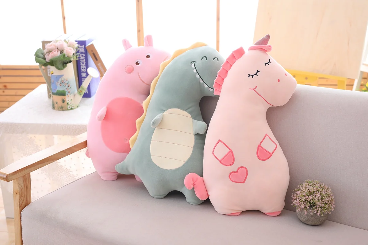 Плюшевые мягкие игрушки Kawaii животное Розовая Свинья вниз хлопок Игрушка Дети Девочки большая подушка игрушки для детей рождественские подарки