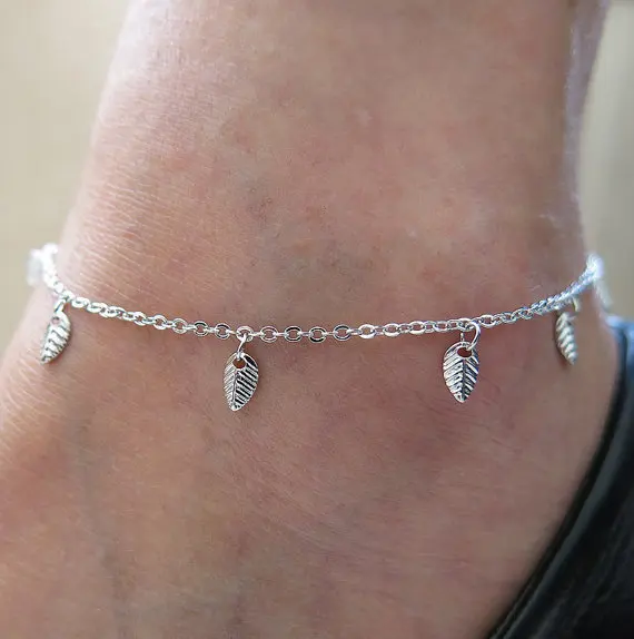 

Europe And America Fashion New Products Street Snap Versatile Tree Leaf Female Delicacy Anklet Accessories K254