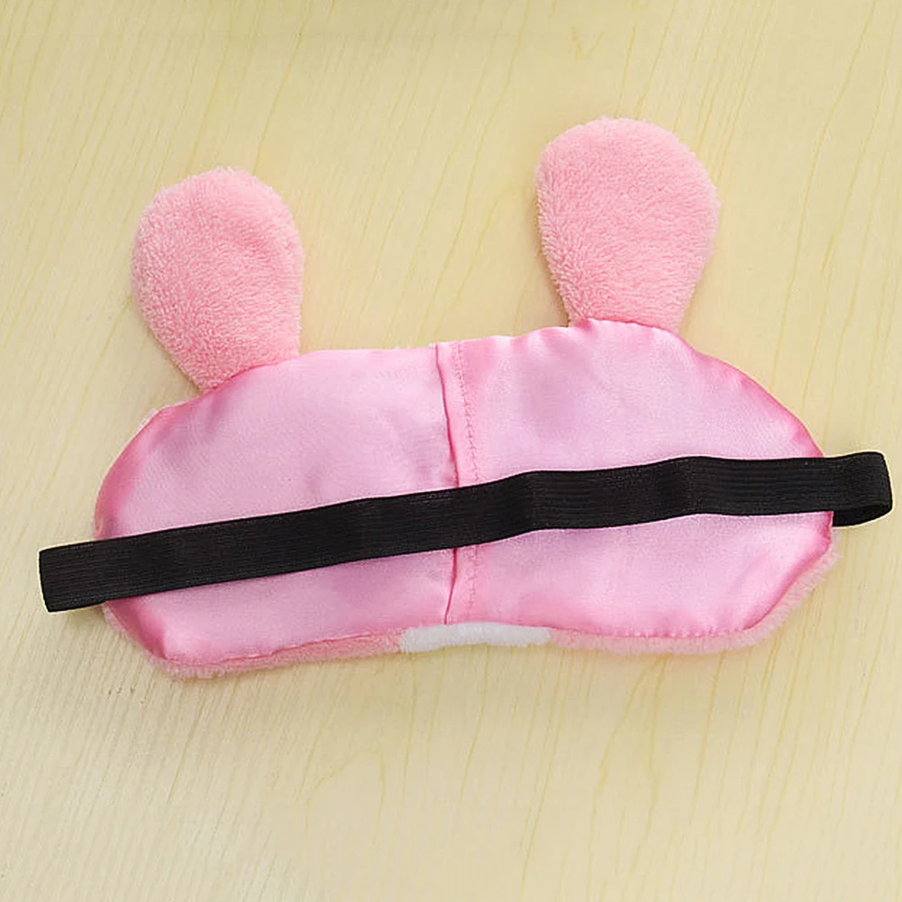 Cute Rabbit Mask Soft Plush Fabric Eye Sleeping Aid Mask Nap Cover Blindfold Sleeping Shade Blinder Ice Eye Patch11.11