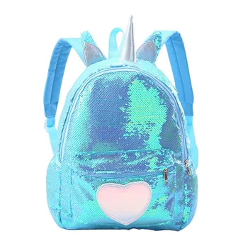 

1 PC Unicorn Sequined Backpack Girls Women Fashion Korean Small Double Shoulder Bag School Travel Bag Backpack Dropship New