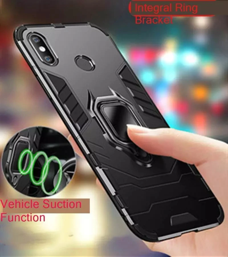 

360 Degree Security Protection For Xiaomi Redmi 7 Note 7 Xiaomi 9 Mi 9t A3 Case Max3 Finger Ring Holder Soft Hard Pc Back Cover