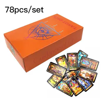 

78PCS Easy Tarot Cards Beautiful Kit Card Deck Layout Sheet Handbook For Beginners
