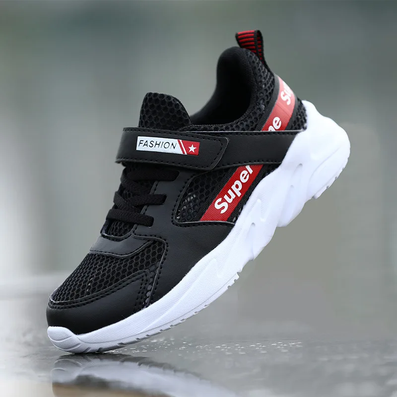 

Summer Hollow out Children Sports Shoes BOY'S Shoe 2019 New Style Spring Punched Sheet Surface Middle And Large Children's Tenni