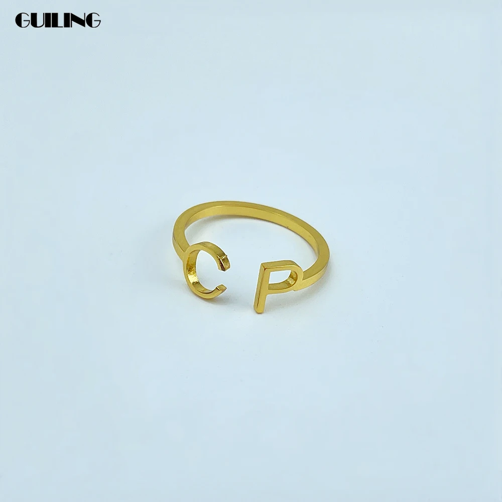 Buy quality 22 Carat gold letter name p And N Rings rH-GR01 in Ahmedabad