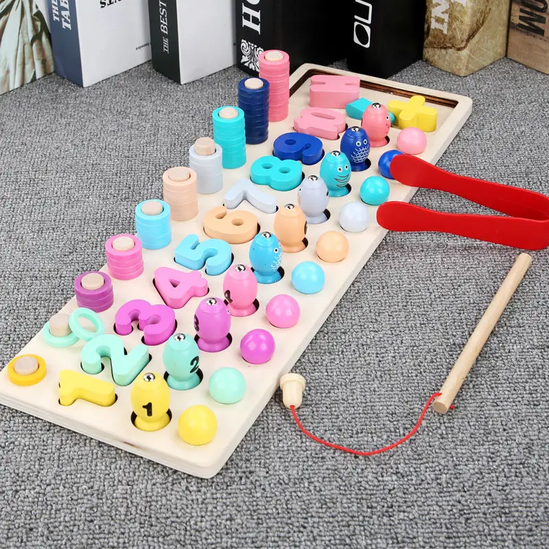 Математические Игрушки Деревянные Монтессори Обучающие Детские ...