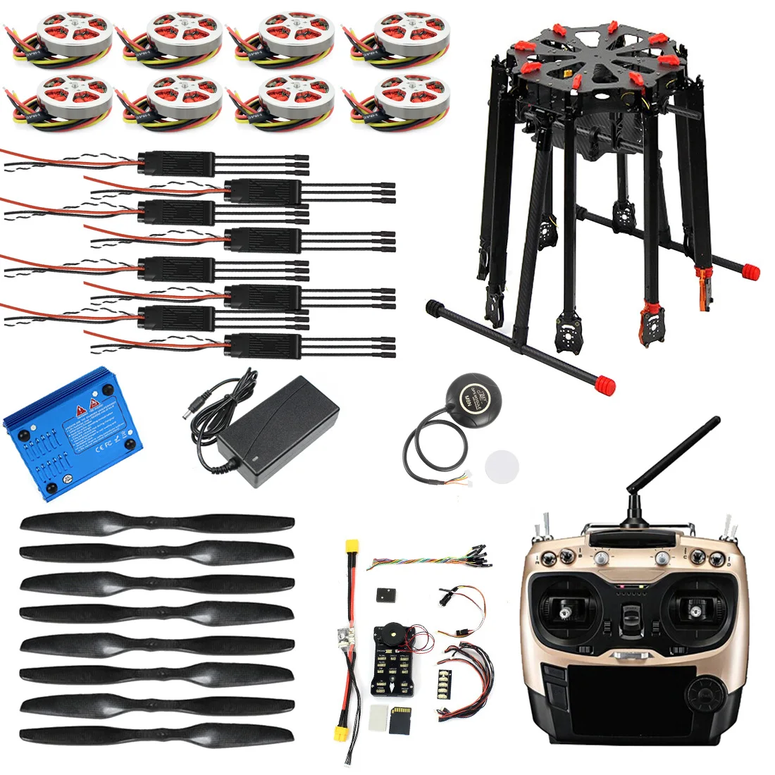 DIY GPS 드론 타로 X8 TL8X000 8 축 접이식 프레임, 350KV 40A PX4 32 비트 비행 컨트롤러