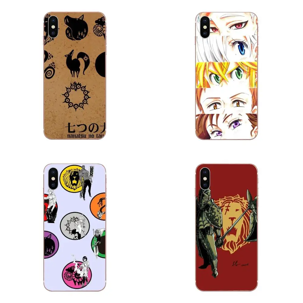 Мягкий модный мобильный телефон для Apple iPhone 4 4s 5 5C 5S SE 6 6S 7 8 Plus X XS Max XR Nanatsu No Taizai Seven