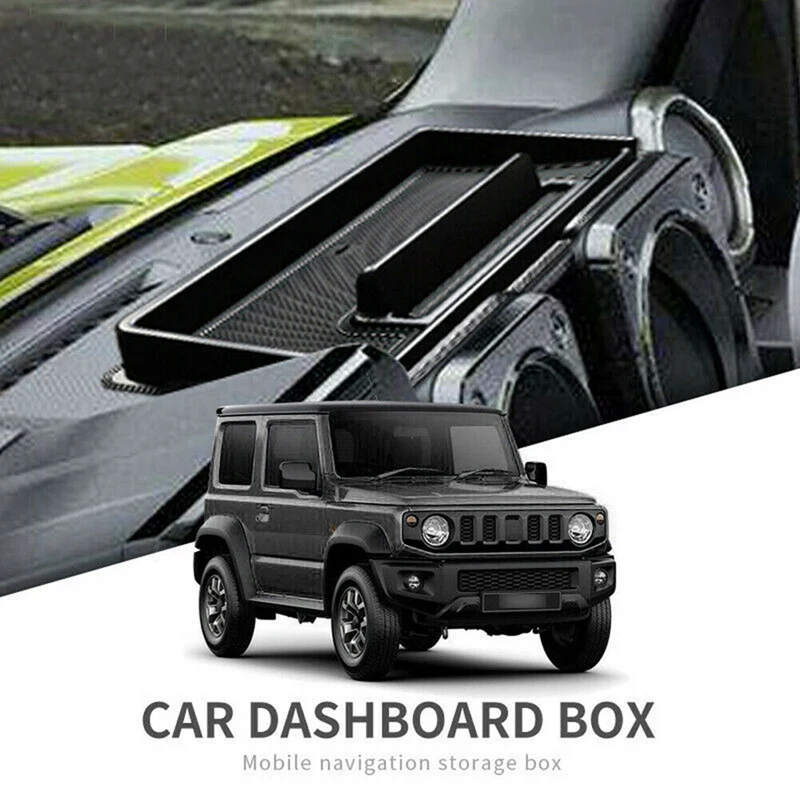 Черный автомобиль внутренний для панелей; Хранение коробка подходит для Suzuki Jimny с красным ковриком