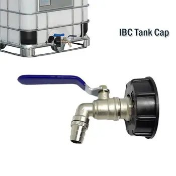 

IBC Ball Outlet Tap Tank 3/4" 1" Food Grade Drain Adapter S60x6 1000 L Tank Rainwater Container Brass Hose Faucet Valve Y98E