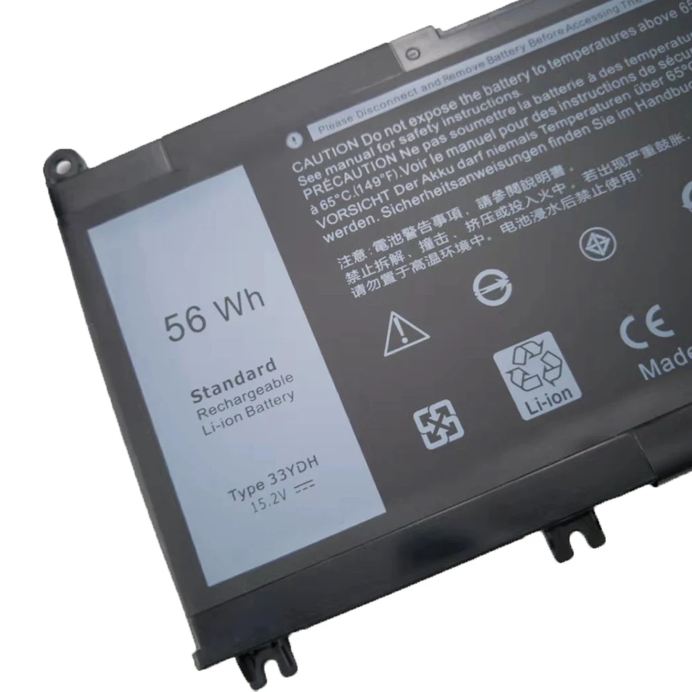 Bateria para Laptop 33ydh 56wh 15.2v para Computador Dell Inspiron 15 7577 17 7773 7778 7779 7786 3579 5587 99nf2 Compatível com Notebook - Imagem 5