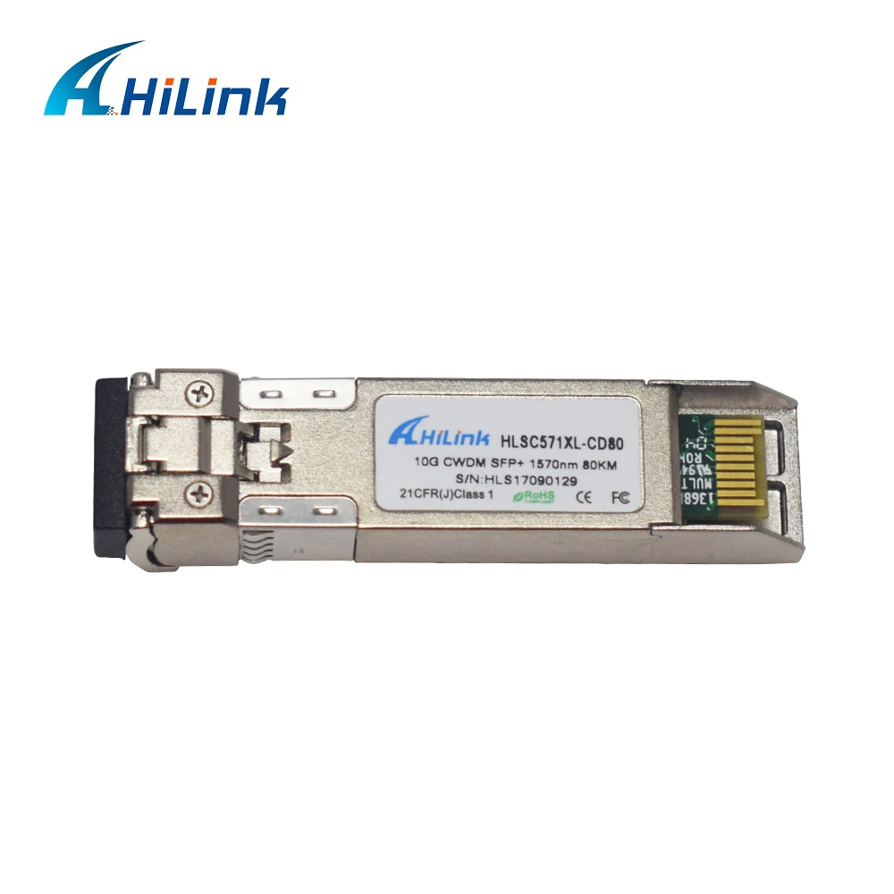 Hilink оптический приемопередатчик 10G cwdm sfp+ 1570nm zr 80 km LC разъем c ddm